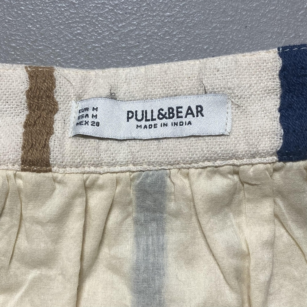 Pull&Bear Pacific Republic 100% Cotton Stripe Lined Skirt Women's Medium M EUC - Picture 9 of 11